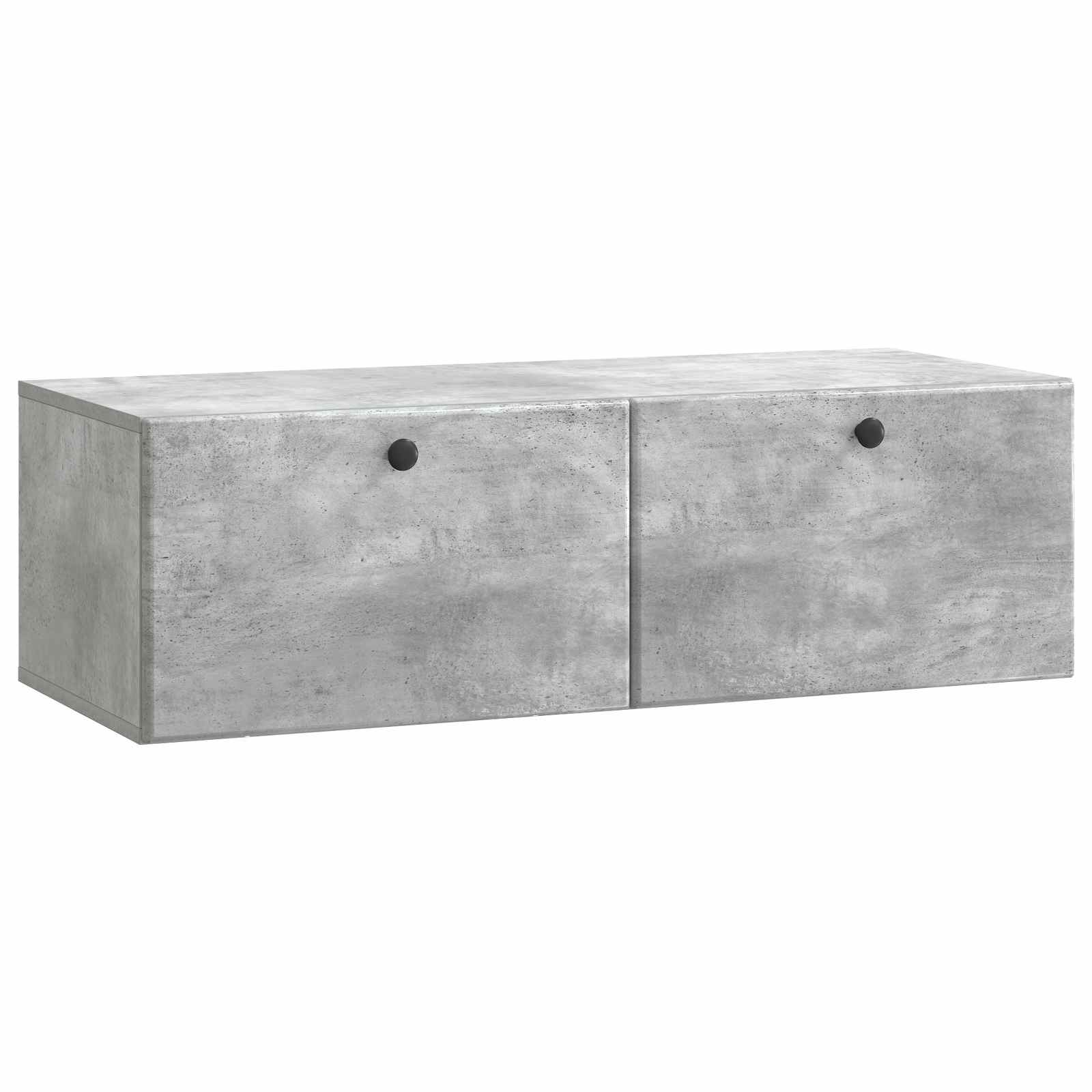 Gabinete de TV de parede 98 x 41 x 30 cm cinzento cimento