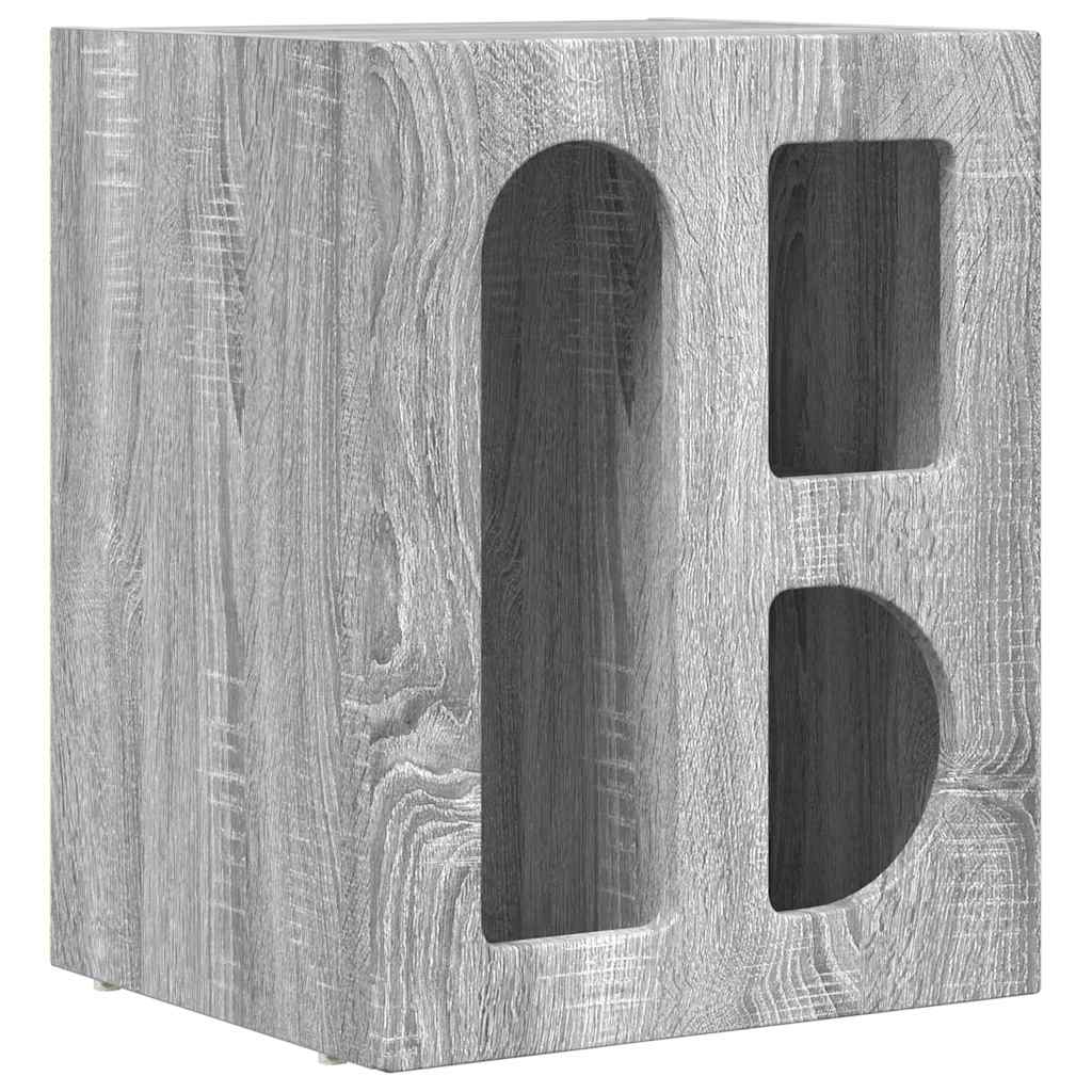 Mesa-de-cabeceira elst cinza sonoma 40 x 35 x 50 cm