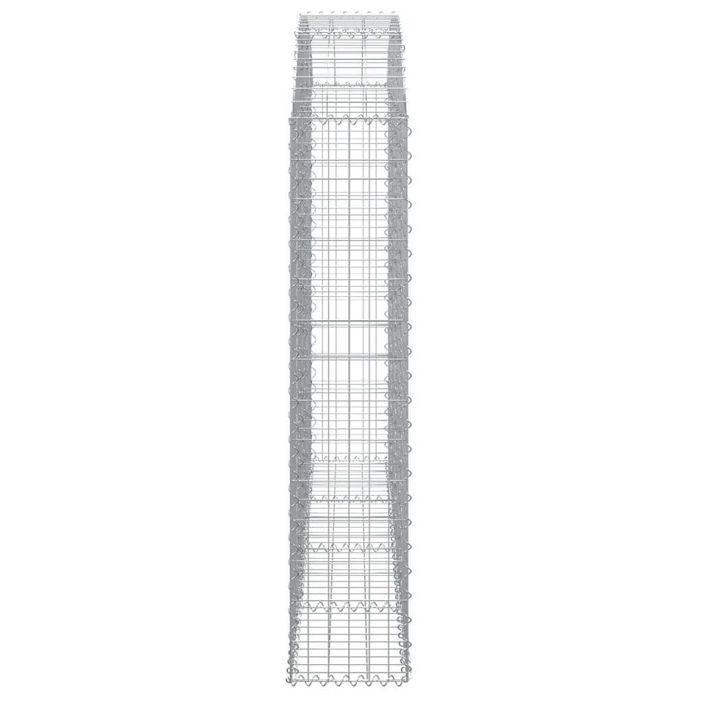 Cesto gabião arqueado 200x30x140/160 cm ferro galvanizado
