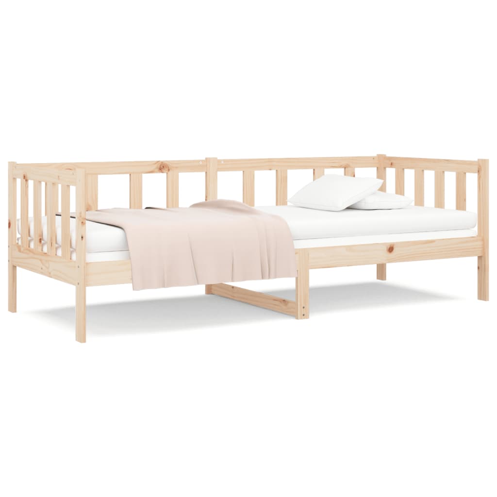 Sofá-cama sem colchão 80x200 cm madeira de pinho maciça