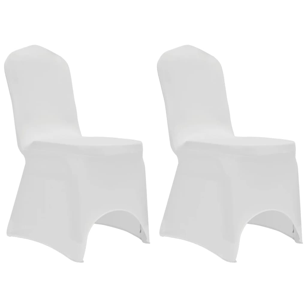 Capa para cadeira elástica 12 pcs branco
