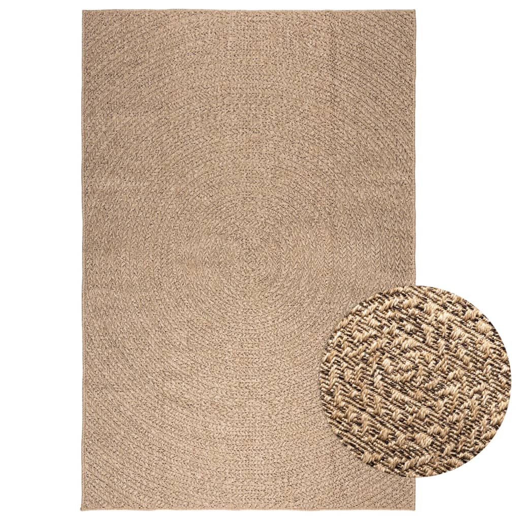 Tapete zizur 160x230 cm aspeto de juta interior e exterior