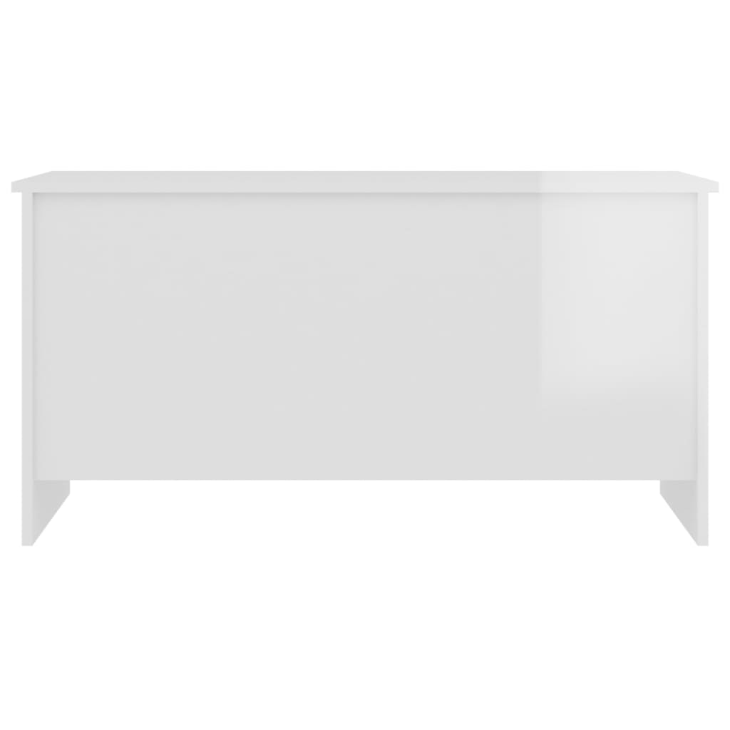 Vidaxlmesa decentro102x55,5x52,5cm madeira processada branco brilhante