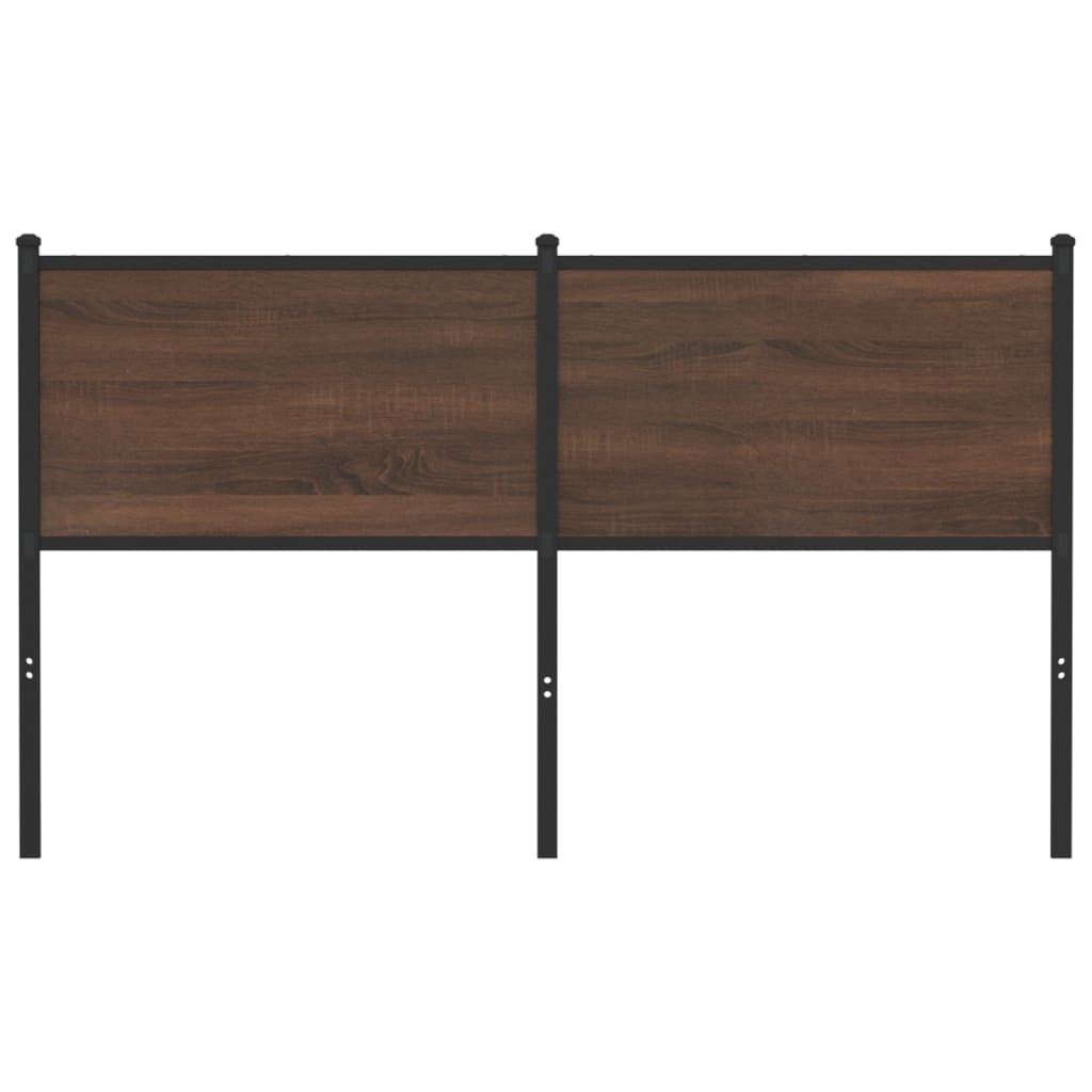 Cabeceira de substituição 140cm derivados madeira/aço carvalho castanho