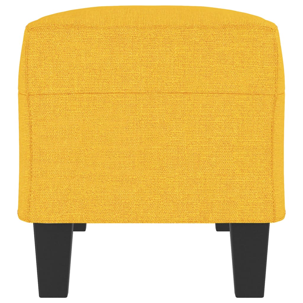 Banco 100x35x41 cm tecido amarelo-claro
