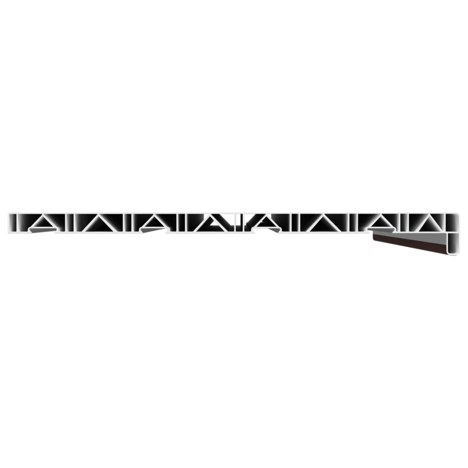 Soleira de janela madeira marrom 80 x 45 x 4,5 cm PVC