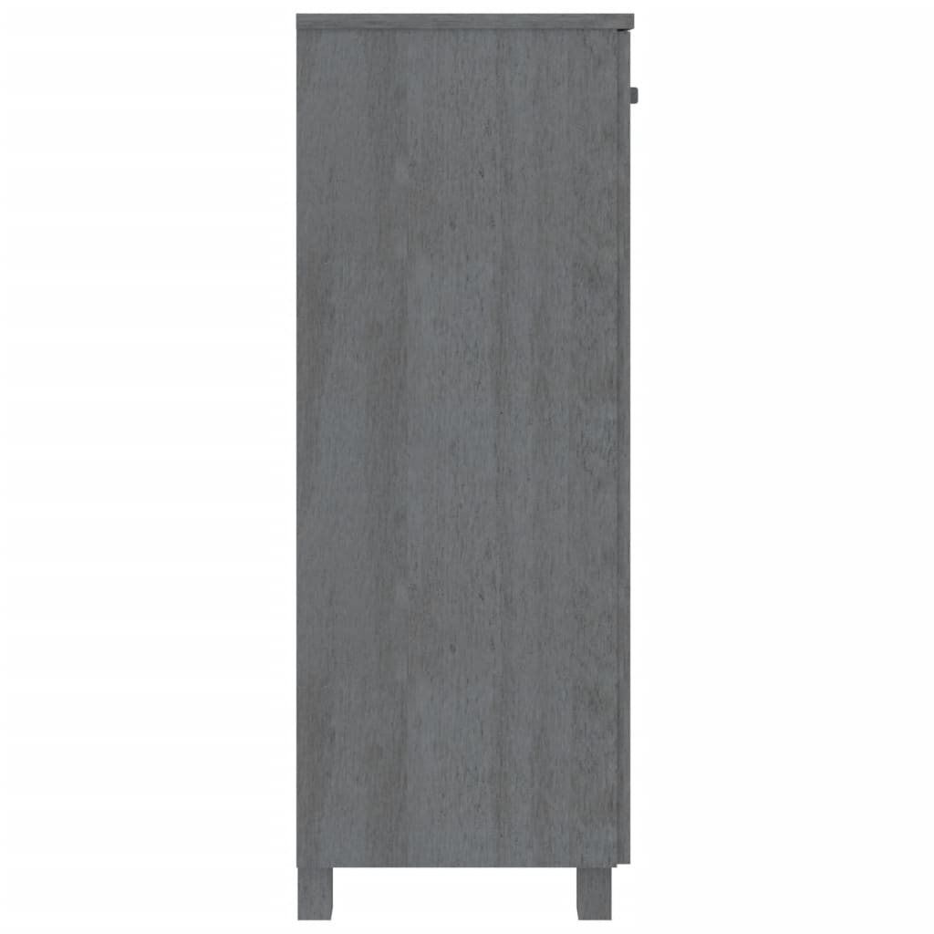 Sapateira hamar 85x40x108 cm pinho maciço cinza-escuro
