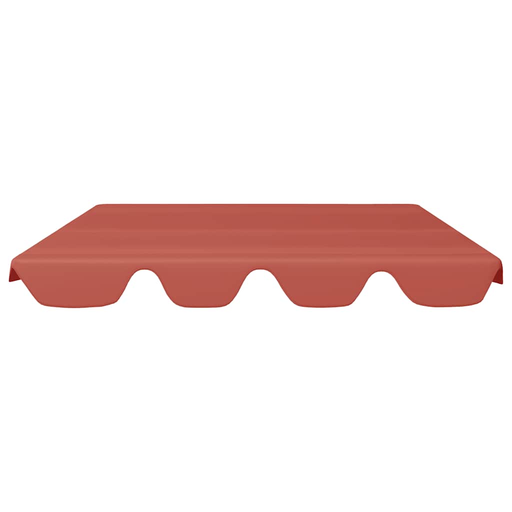 Toldo suplente p/ baloiço de jardim 150/130x105/70 cm terracota