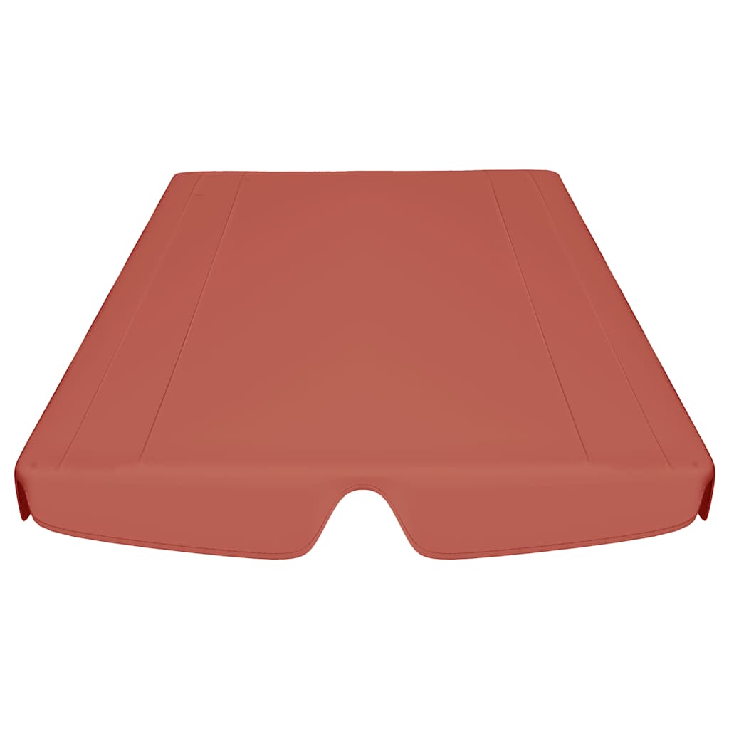 Toldo suplente p/ baloiço de jardim 150/130x105/70 cm terracota