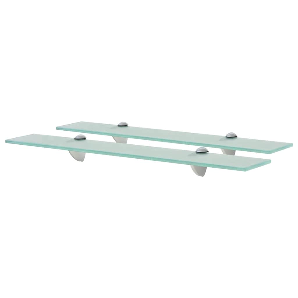 Prateleiras flutuantes 2 pcs vidro 60x10 cm 8 mm