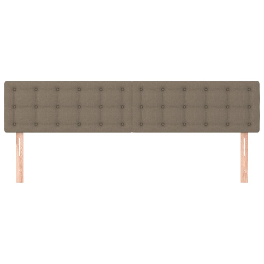 Cabeceiras cinzento-acastanhado 160x5x78/88 cm tecido