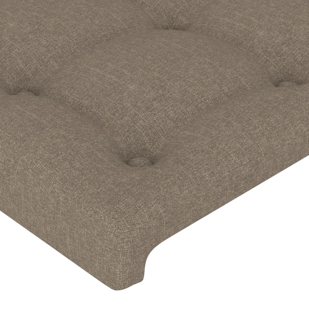 Cabeceiras cinzento-acastanhado 160x5x78/88 cm tecido