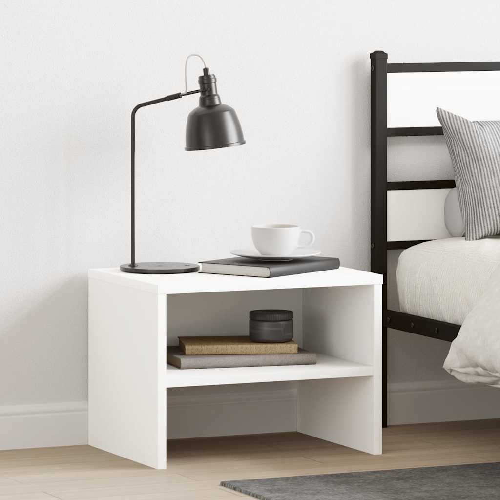 Mesa-de-cabeceira 40x30x30 cm aglomerado branco