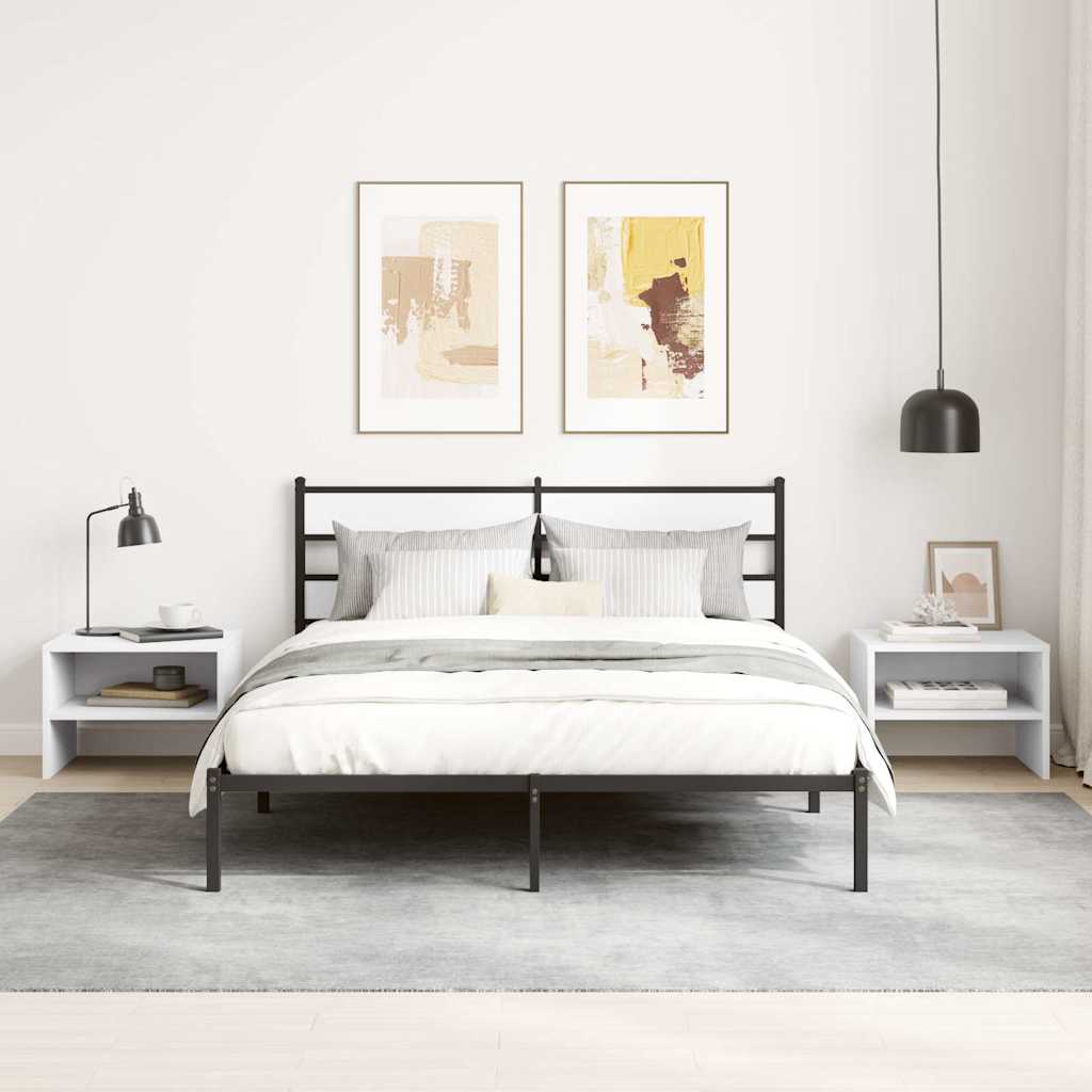 Mesa-de-cabeceira 40x30x30 cm aglomerado branco