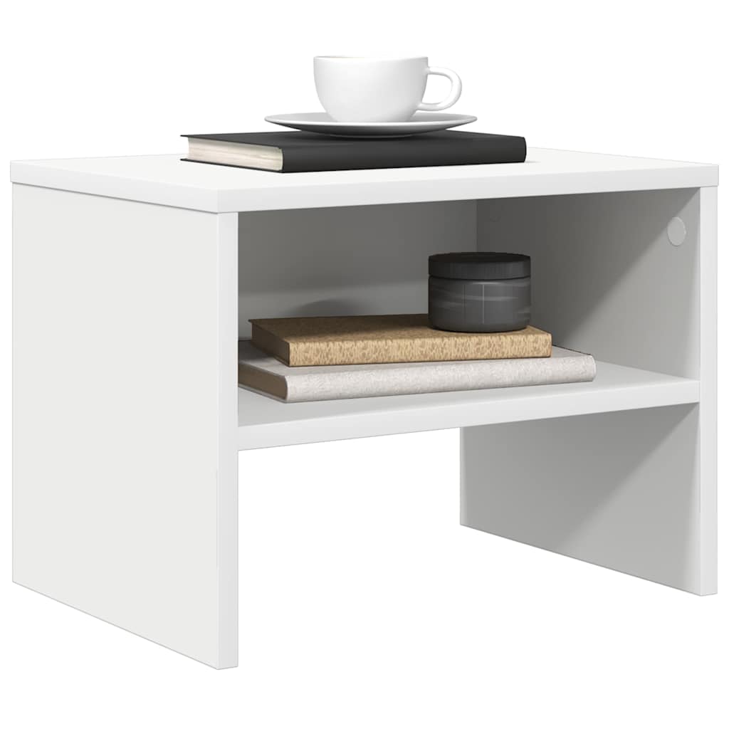 Mesa-de-cabeceira 40x30x30 cm aglomerado branco