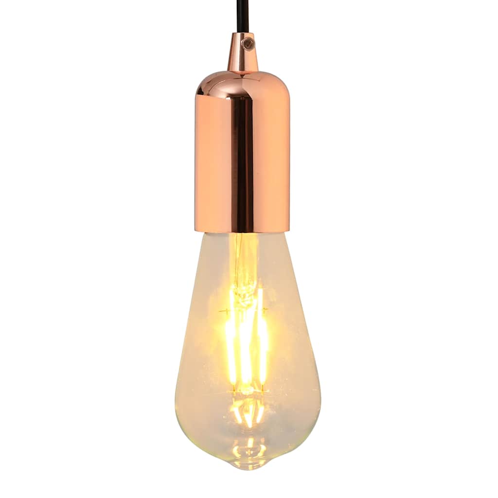 Casquilhos de lâmpadas 2 pcs rosa dourado e27