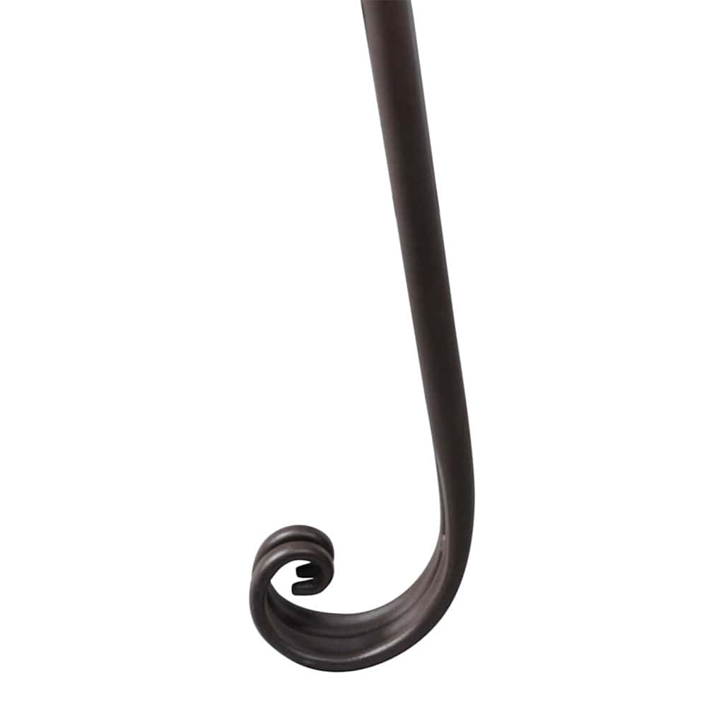 Chaise lounge para jardim 128 cm aço antigo castanho