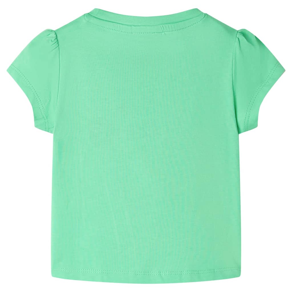 T-shirt de criança verde-claro 116