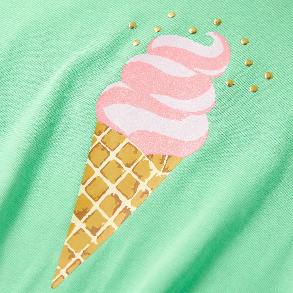 T-shirt de criança verde-claro 116