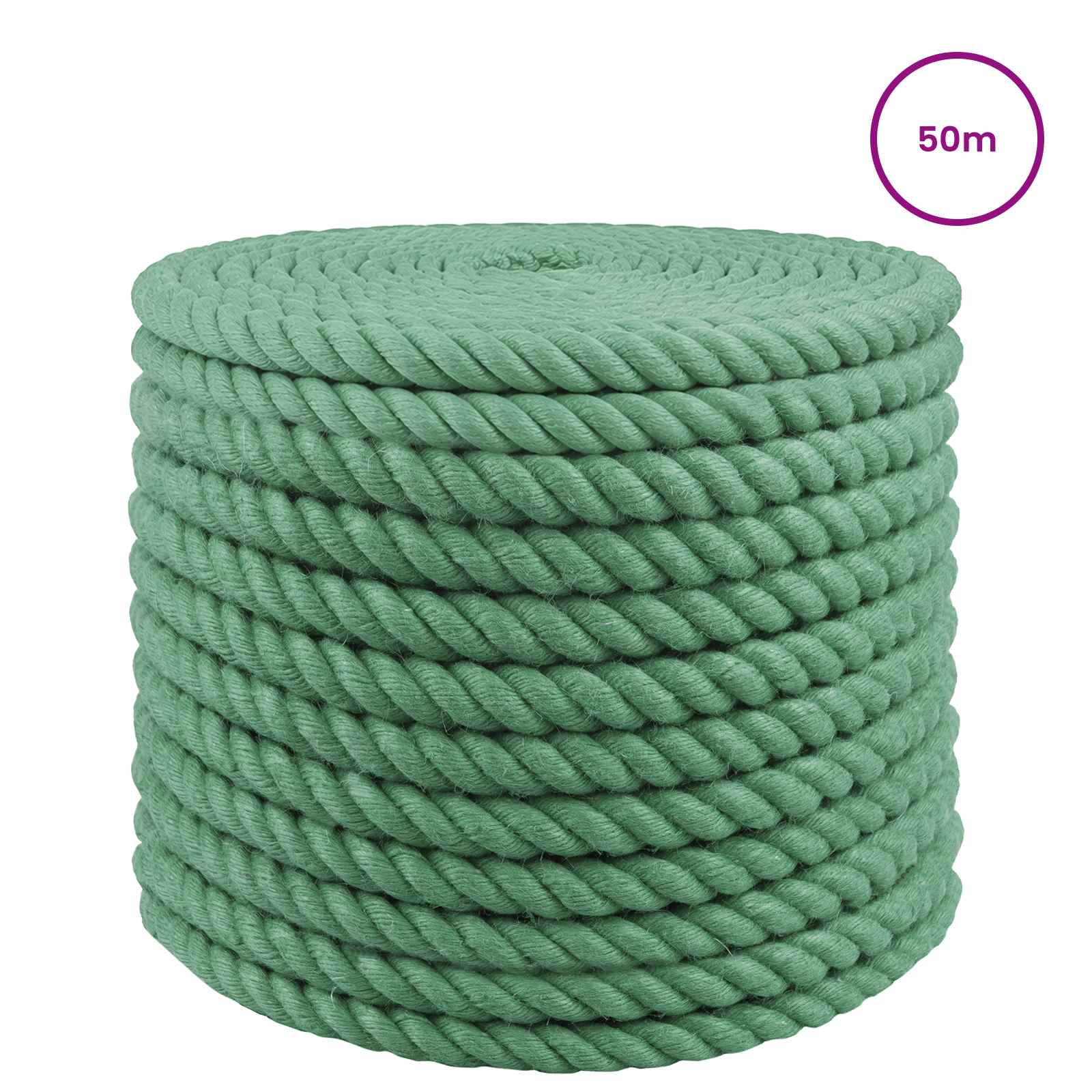 Corda de juta 20 mm verde 100% juta tossa