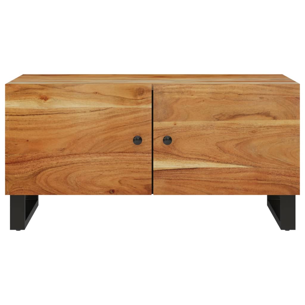 Mesa de centro 80x50x40 madeira de acácia maciça/deriv. madeira