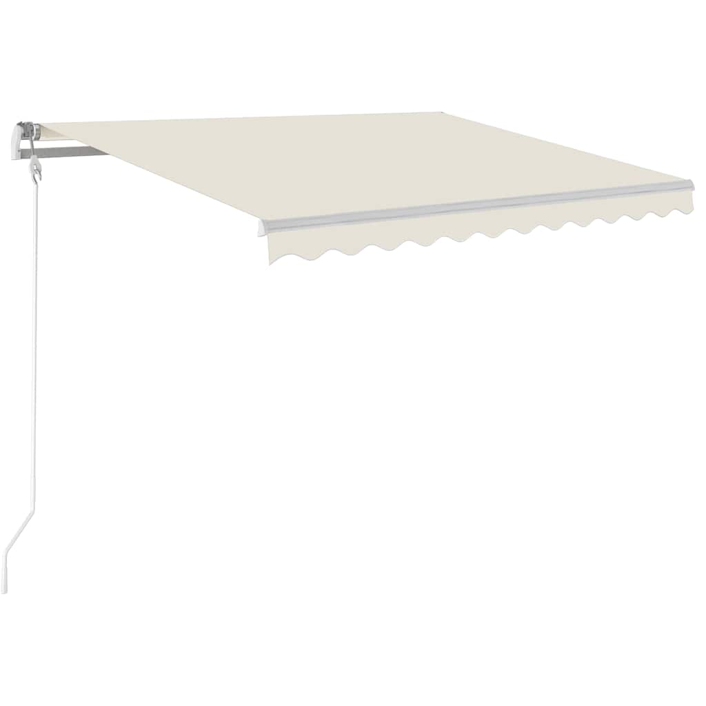 Toldo automático com LED e sensor de vento 300x250 cm creme