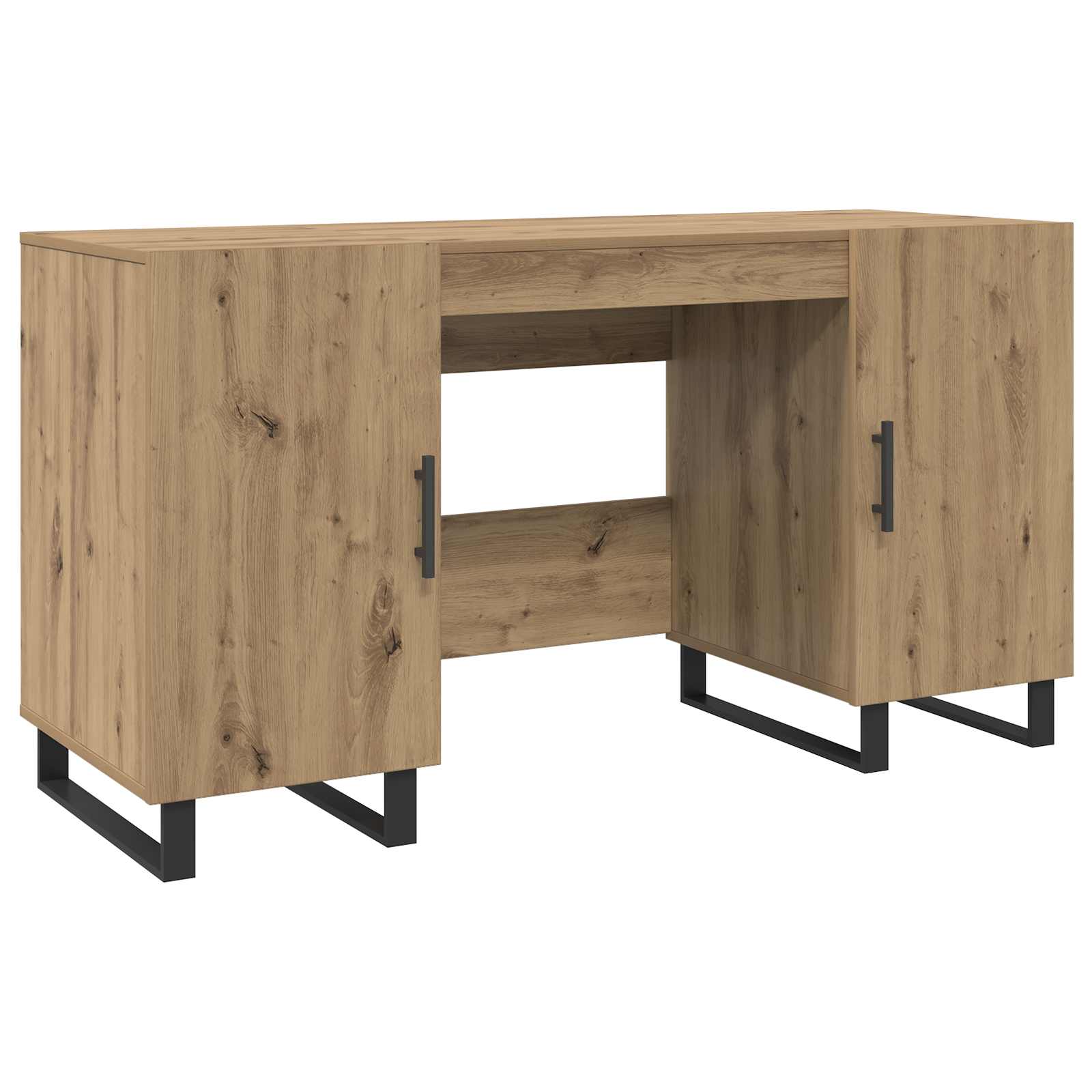 Mesa carvalho artisiano derivados de madeira 140 x 50 x 75 cm
