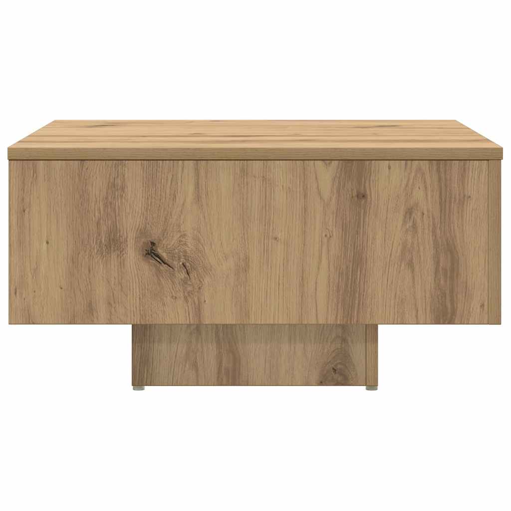 Mesa de centro 60x60x31,5cm derivados madeira carvalho castanho