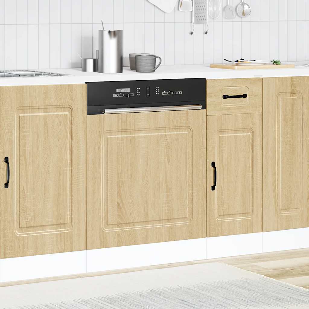 Painel máquina lavar louça kalmar 60x1,5x57 cm carvalho sonoma