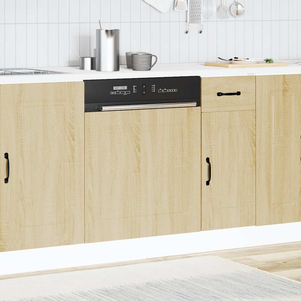 Painel máquina lavar louça kalmar 60x1,5x57 cm carvalho sonoma