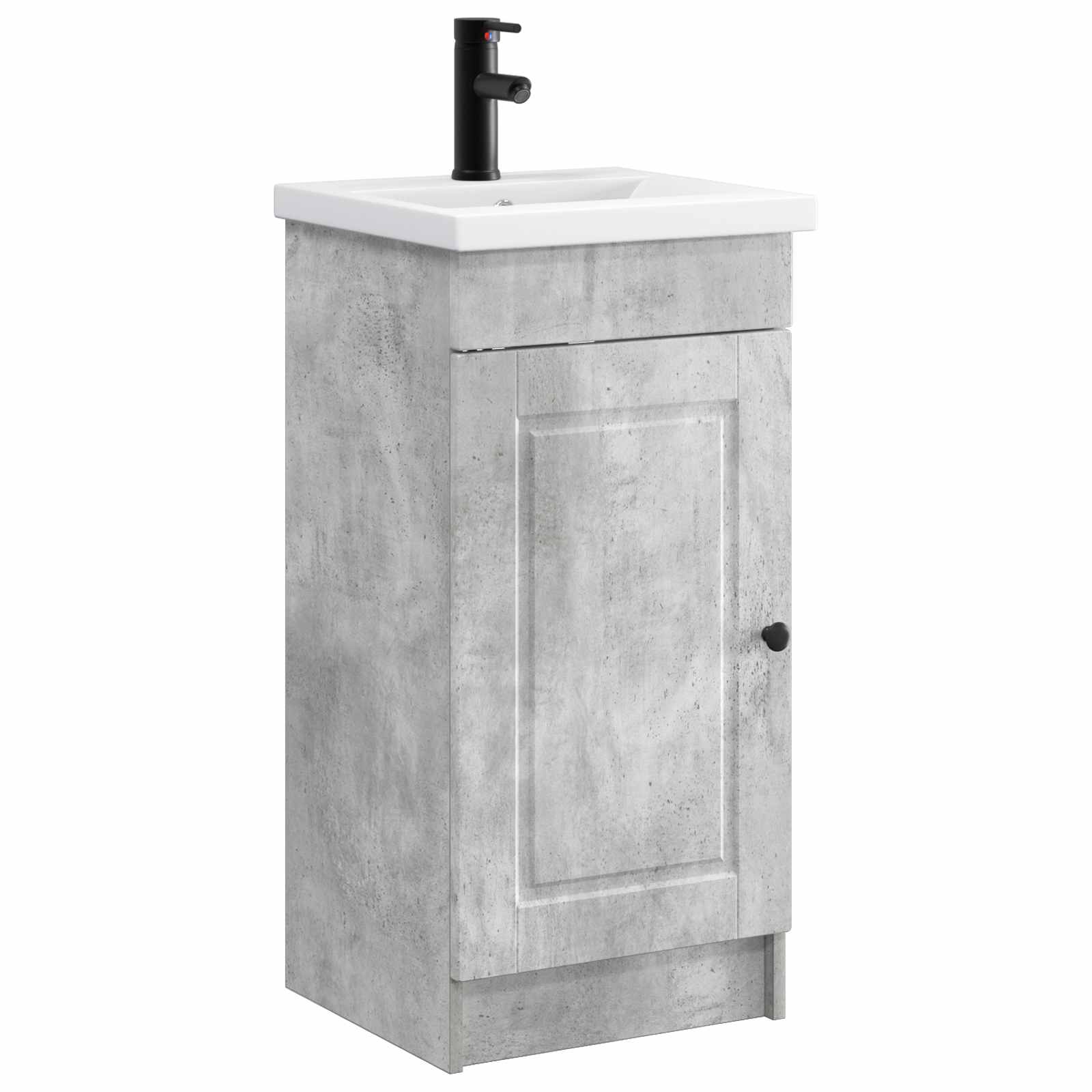 Gabinete de banheiro com pia cinzento cimento 42 x 40 x 84,5 cm