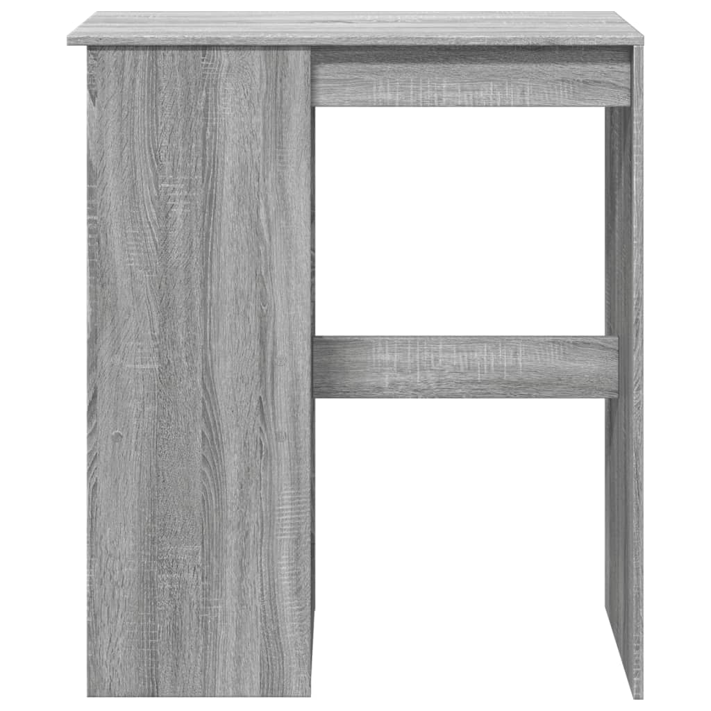 Mesa de bar com prateleiras derivados madeira cinzento sonoma