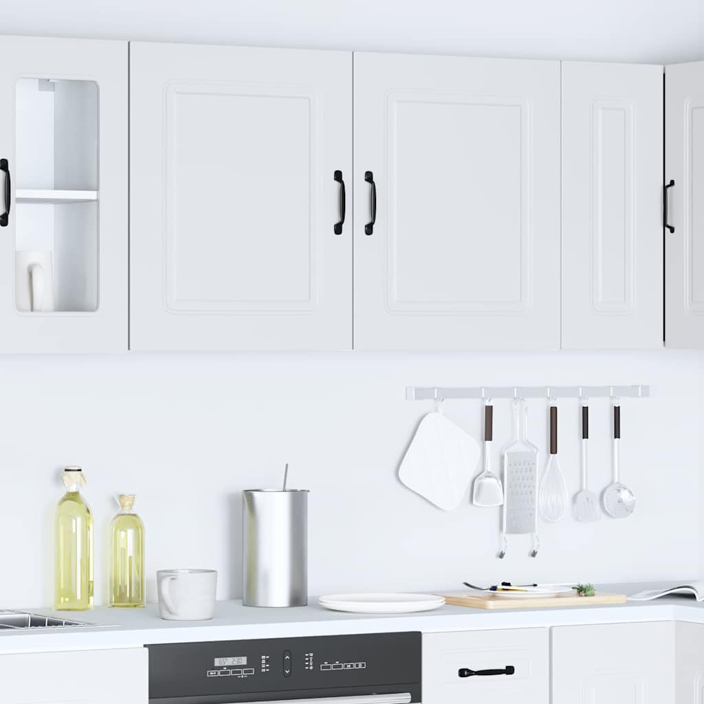 Armários de parede de cozinha 2pcs kalmar deriv. madeira branco