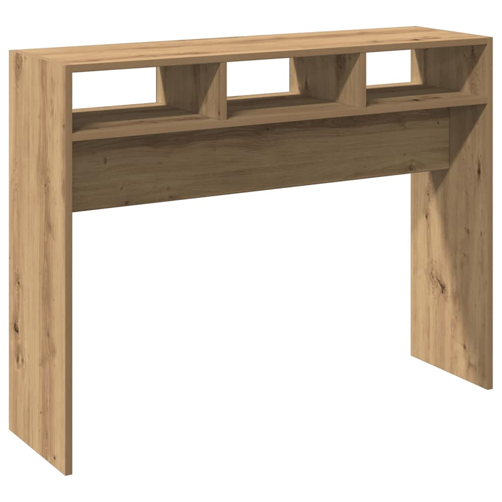 Mesa consola 105x30x80 cm derivados madeira carvalho artisiano