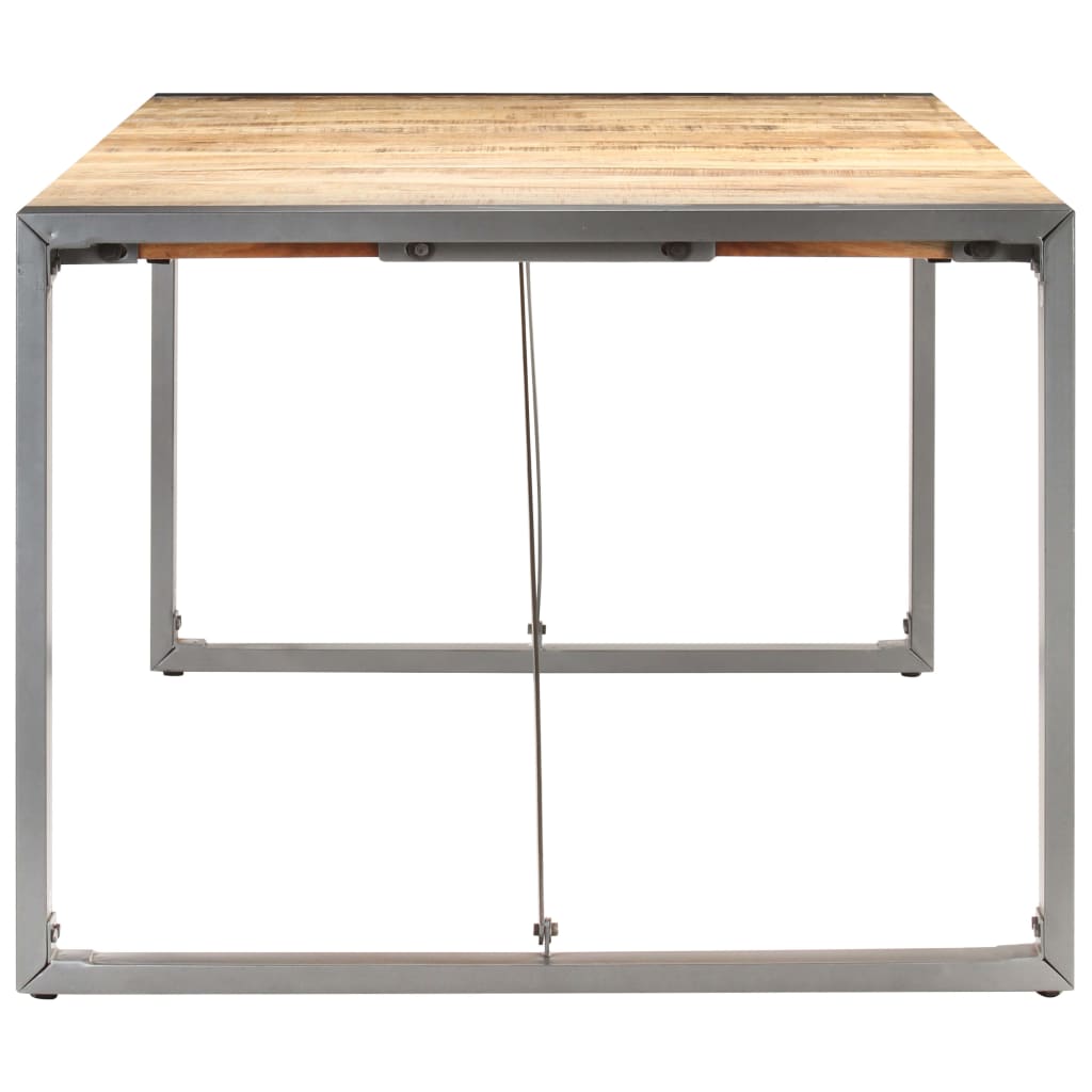 Mesa de jantar 180x90x75 cm madeira de mangueira maciça áspera