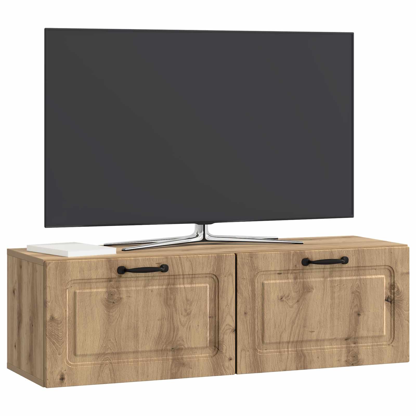 Gabinete de TV de parede 98 x 31 x 30 cm carvalho arttisan