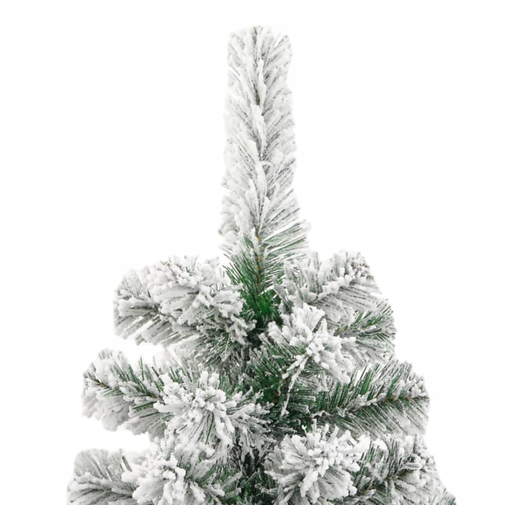 Árvore de natal artificial articulada c/ flocos de neve 240 cm