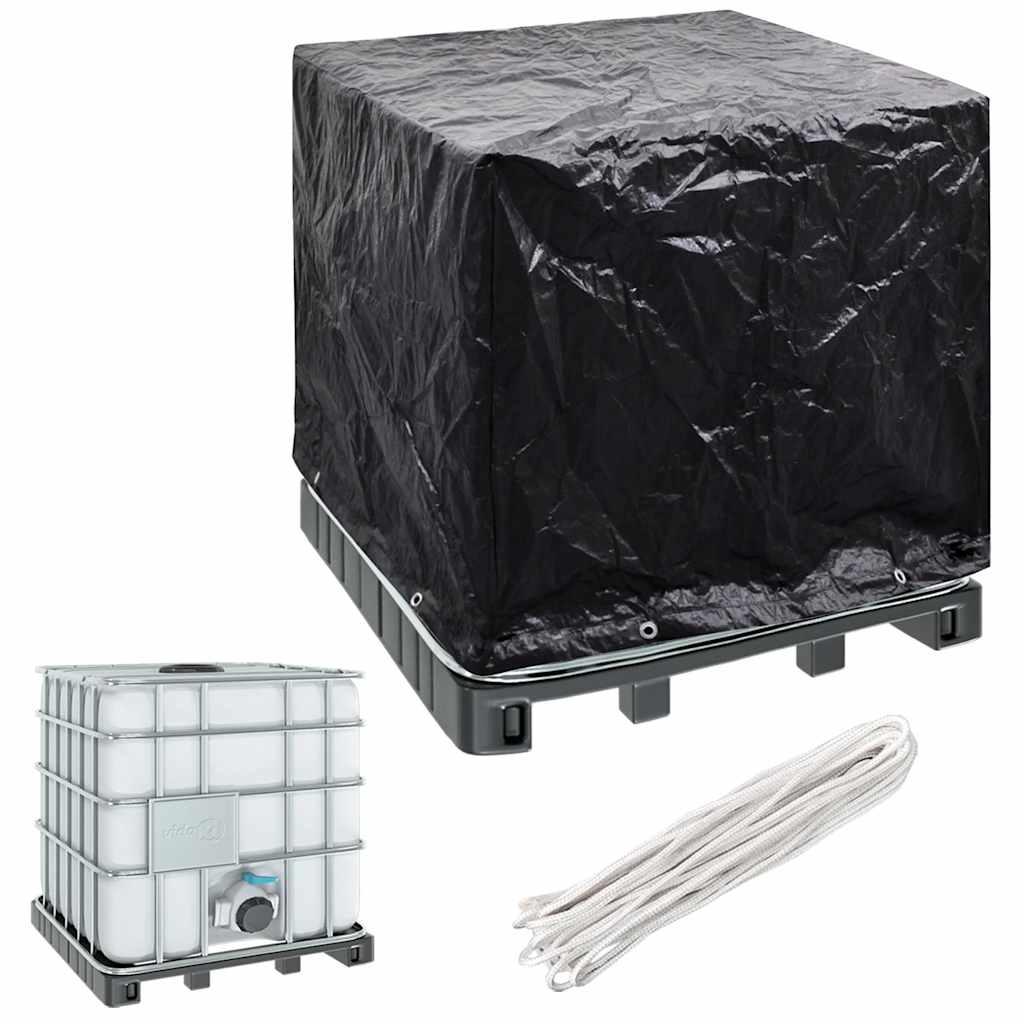 Cobertura para recipiente ibc com 8 ilhós 116x100x120 cm