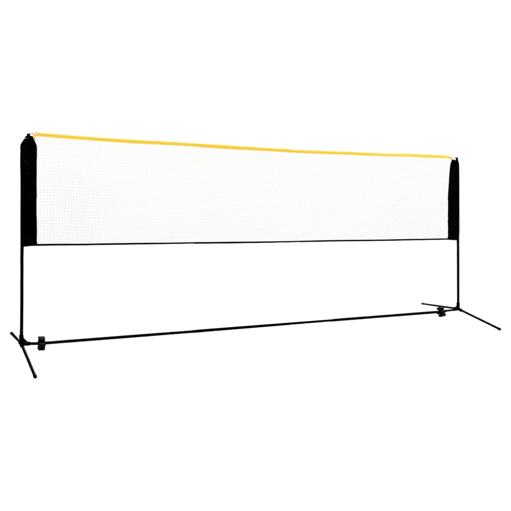 Rede de badmínton ajustável 400x103x94-158 cm metal