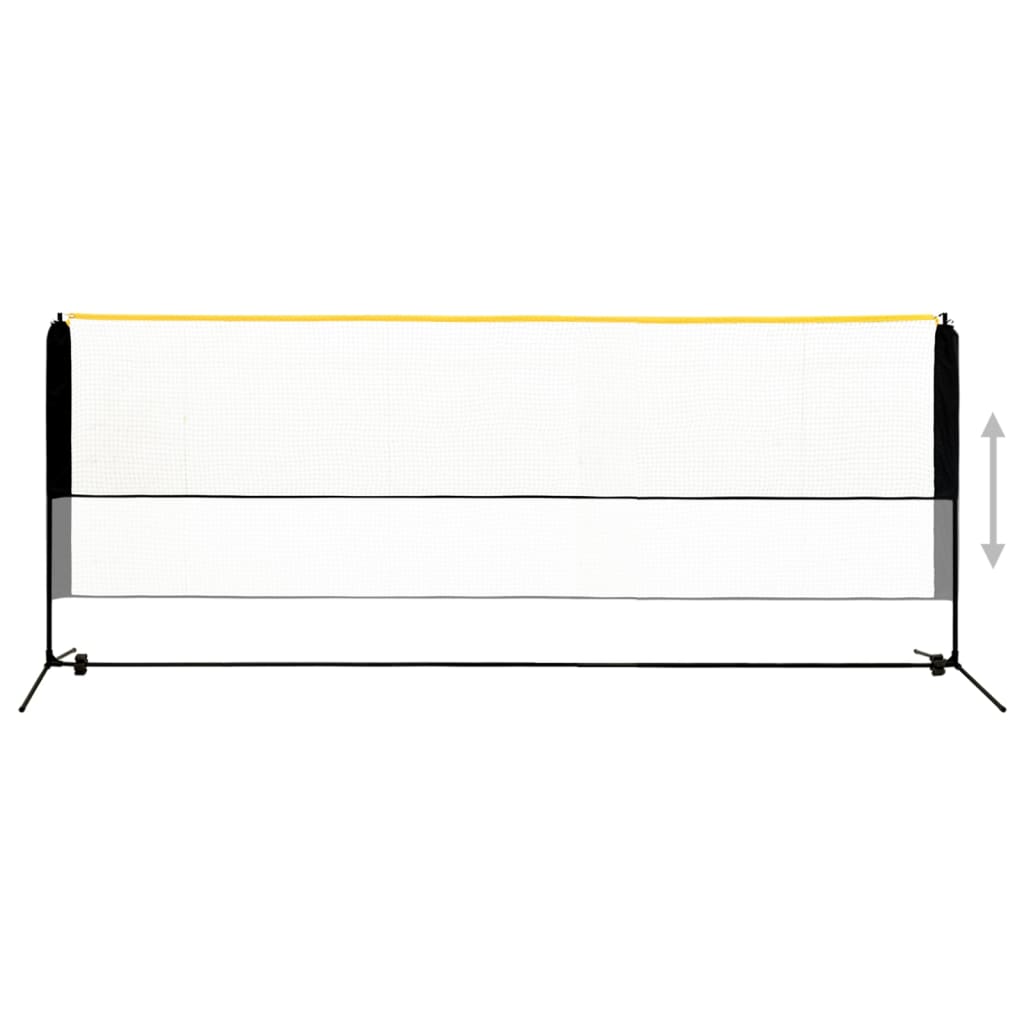 Rede de badmínton ajustável 400x103x94-158 cm metal