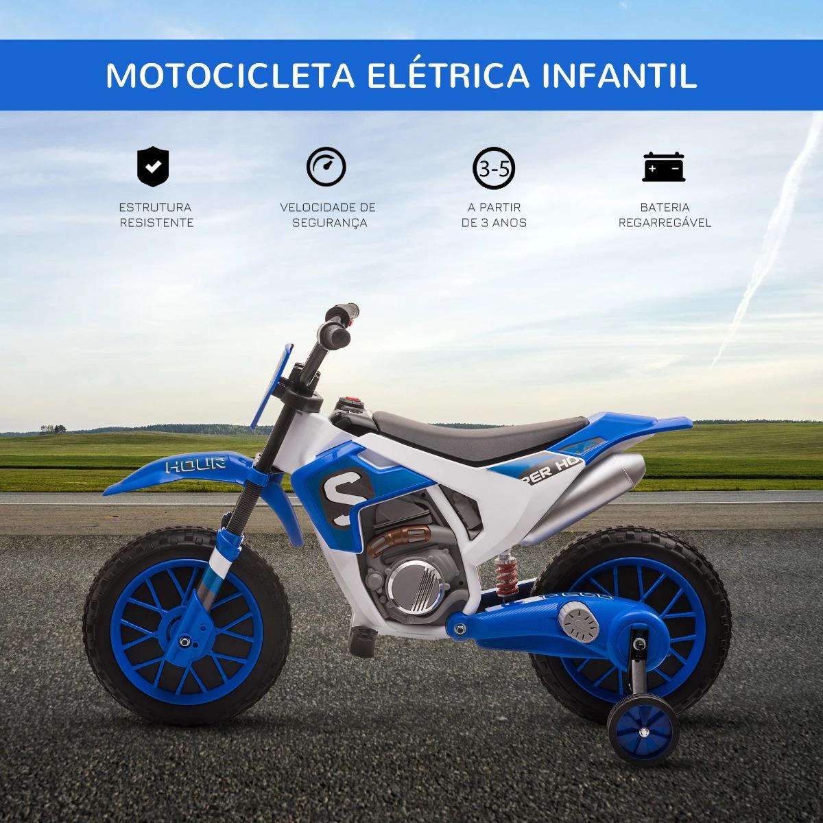 Mota Elétrica para Crianças acima de 3 Anos 12V Mota de Brinquedo Infantil com 2 Rodas de Equilíbrio Velocidade Máx. 8km/h Arran