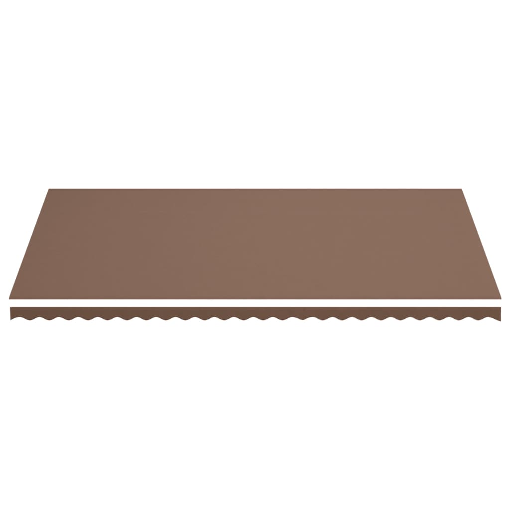 Tecido de substituição para toldo castanho 600x350 cm poliéster