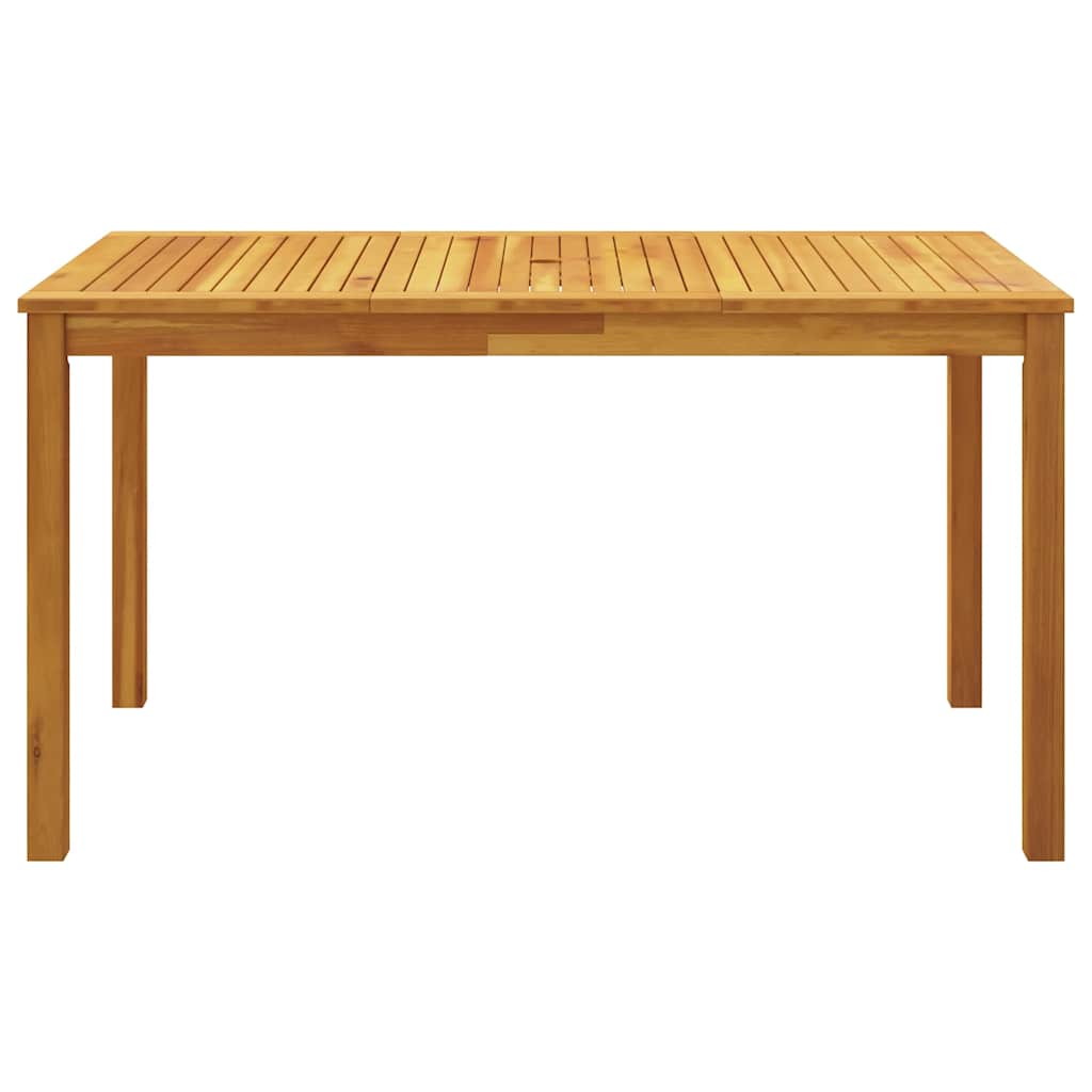 Conjunto de jantar p/ jardim 5 pcs 140x80x74 cm madeira de acácia maciça