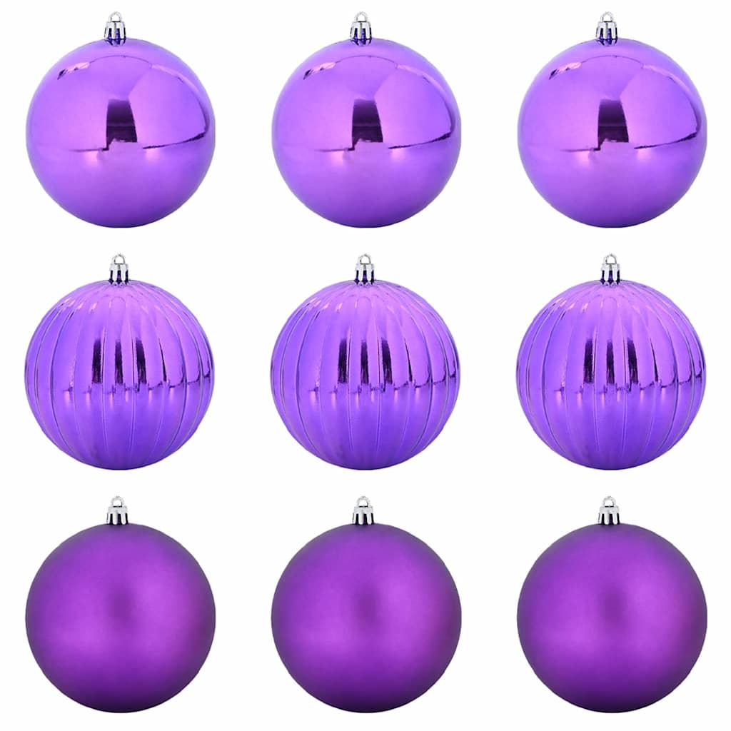 Conjunto de bolas de natal xl 9 unid. lilás ø 15 cm plástico
