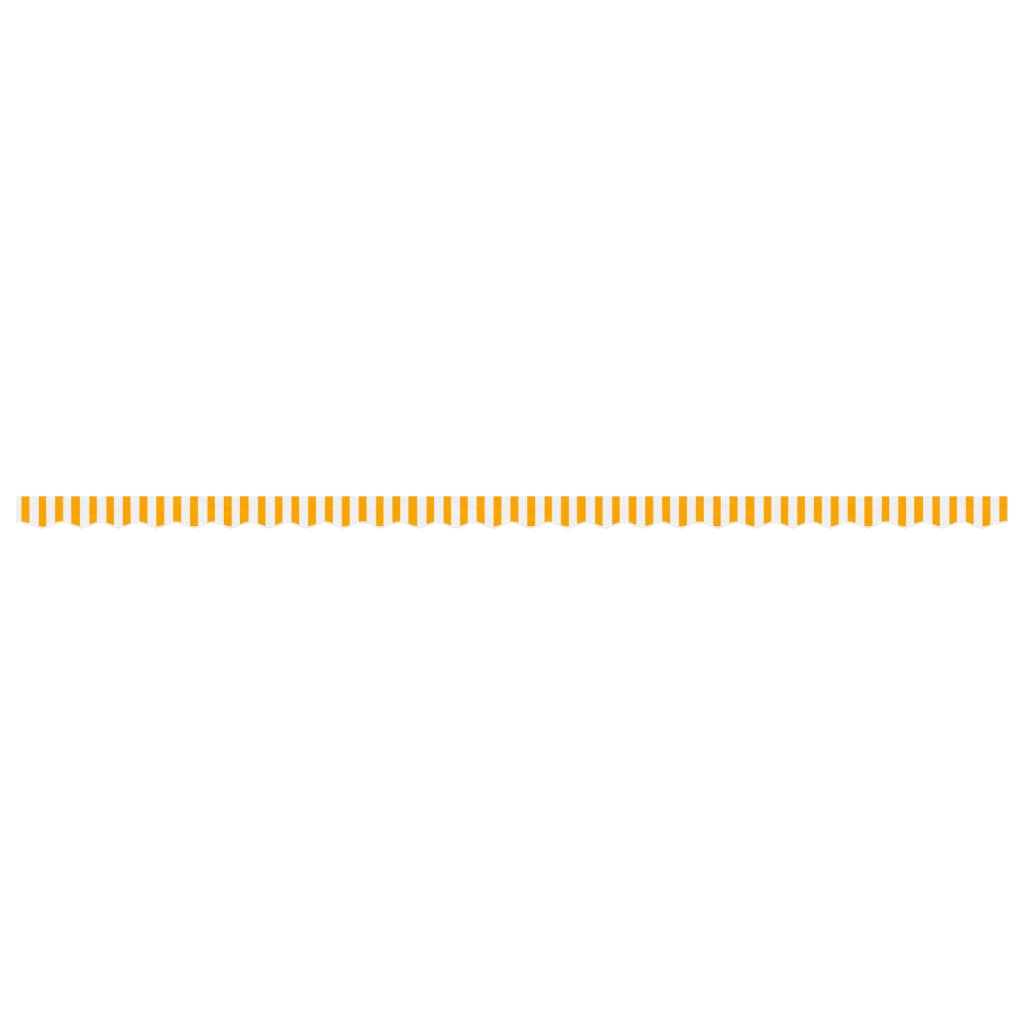 Tecido de substituição para sanefa de toldo 600 cm riscas amarelo/branco