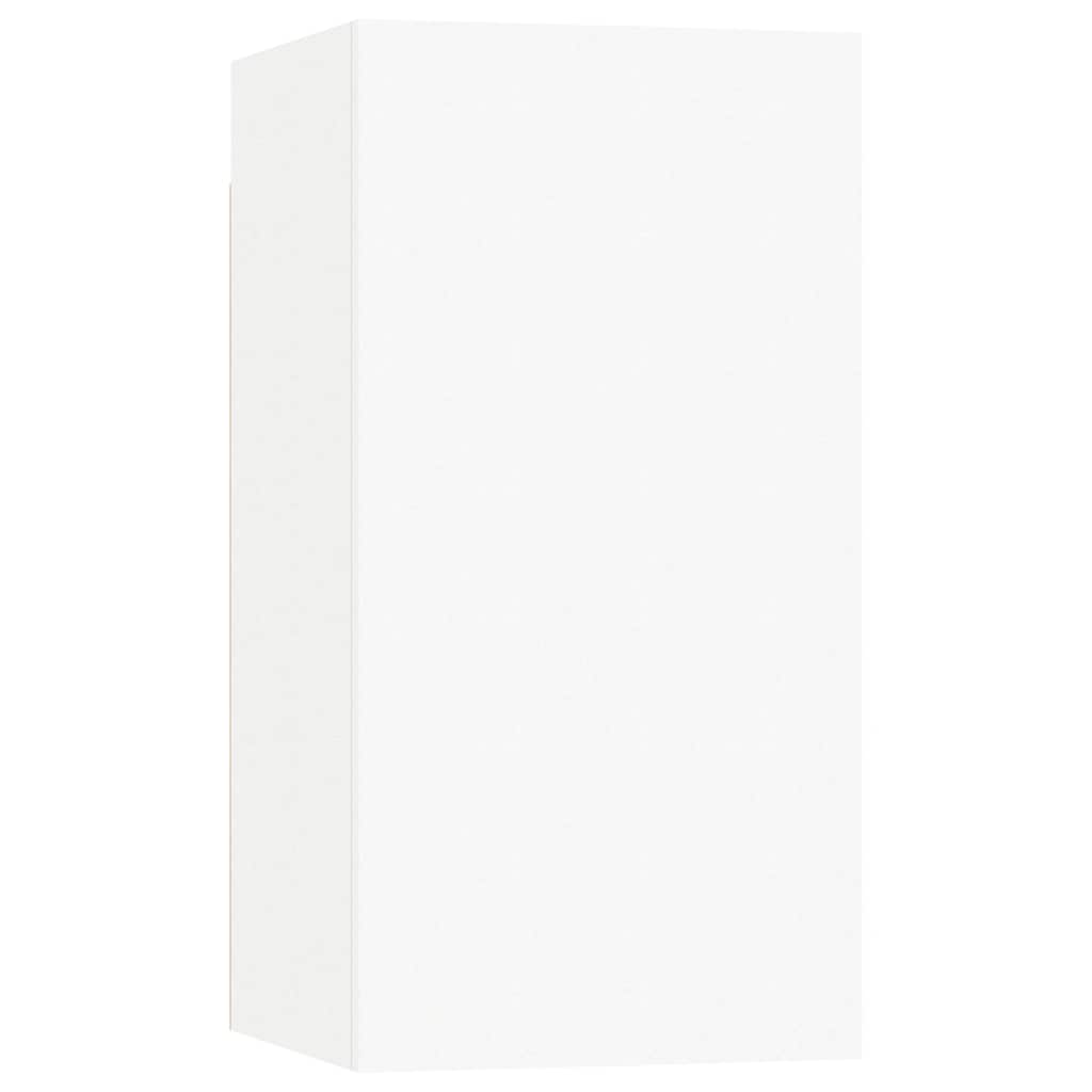 Móveis de TV 7 pcs 30,5x30x60 cm derivados de madeira branco