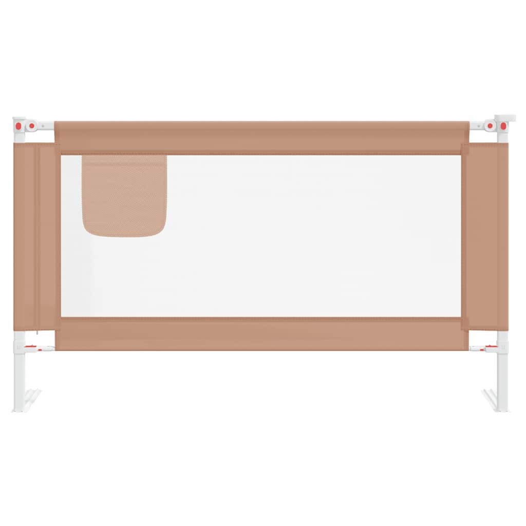 Barra segur. p/ cama infantil tecido 140x25cm cinza-acastanhado