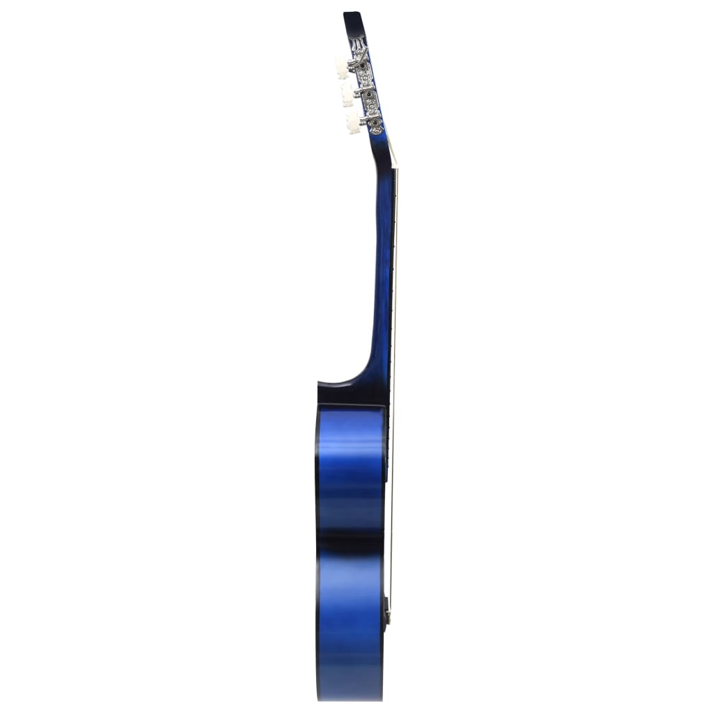 Guitarra clássica para iniciantes com saco 4/4 39" azul