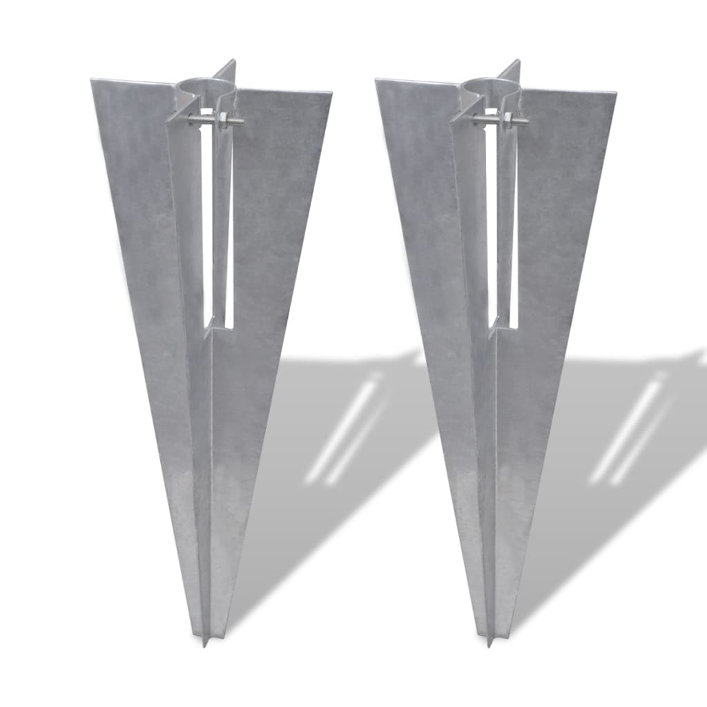 Espetos para postes de cerca 2 pcs