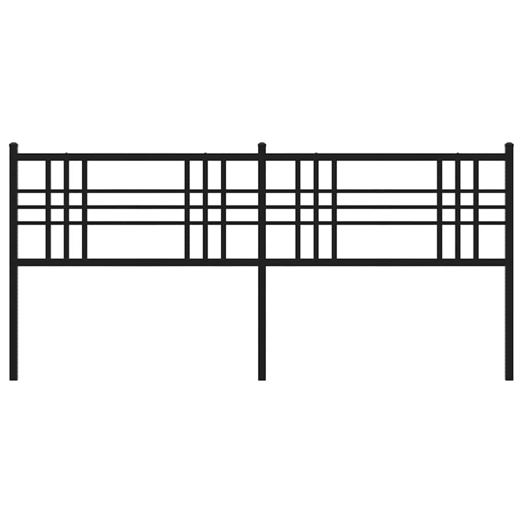 Cabeceira de substituição 200 cm metal preto